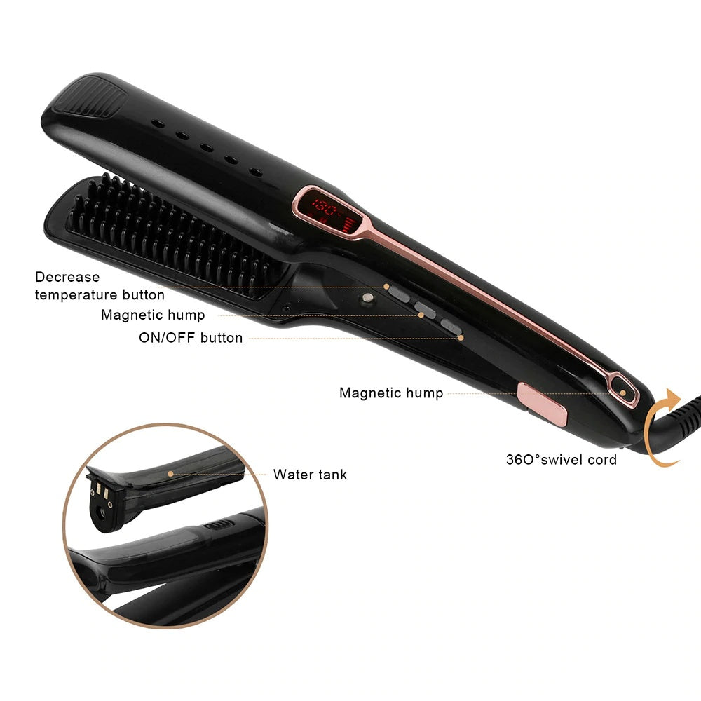 Hair Straightener Multifunctional Steam Spray Straightening Comb Comb Hair Care Tool